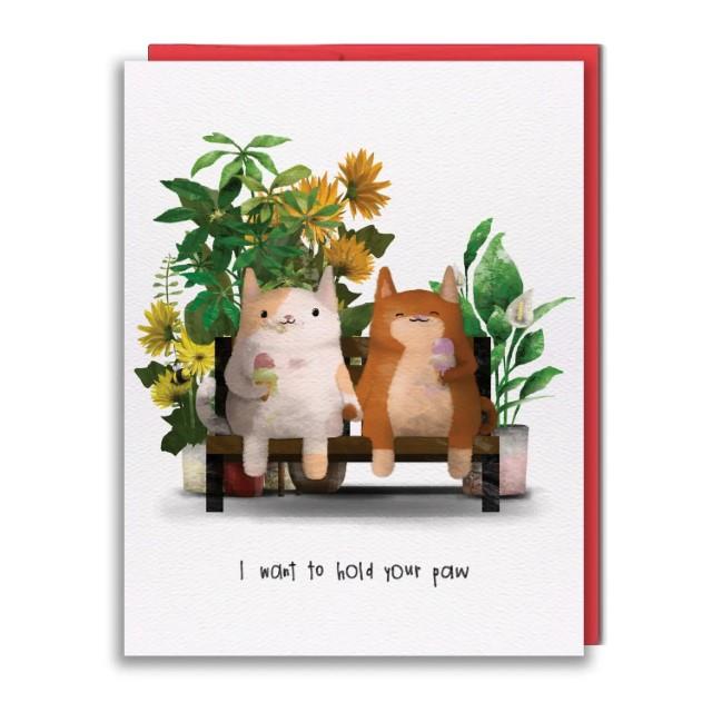Hold Your Paw Greeting Card