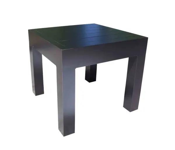 Lakeview Outdoor Dark Rum Side Table, 23" x 23" 