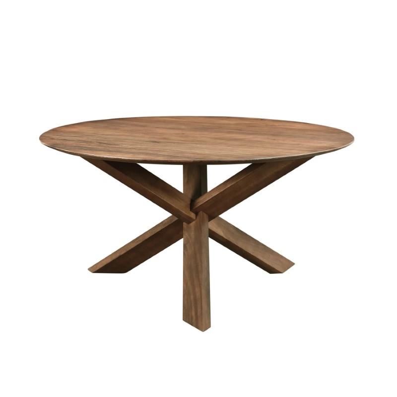 L.H. Imports 3 Leg Round Dining Table, 60"