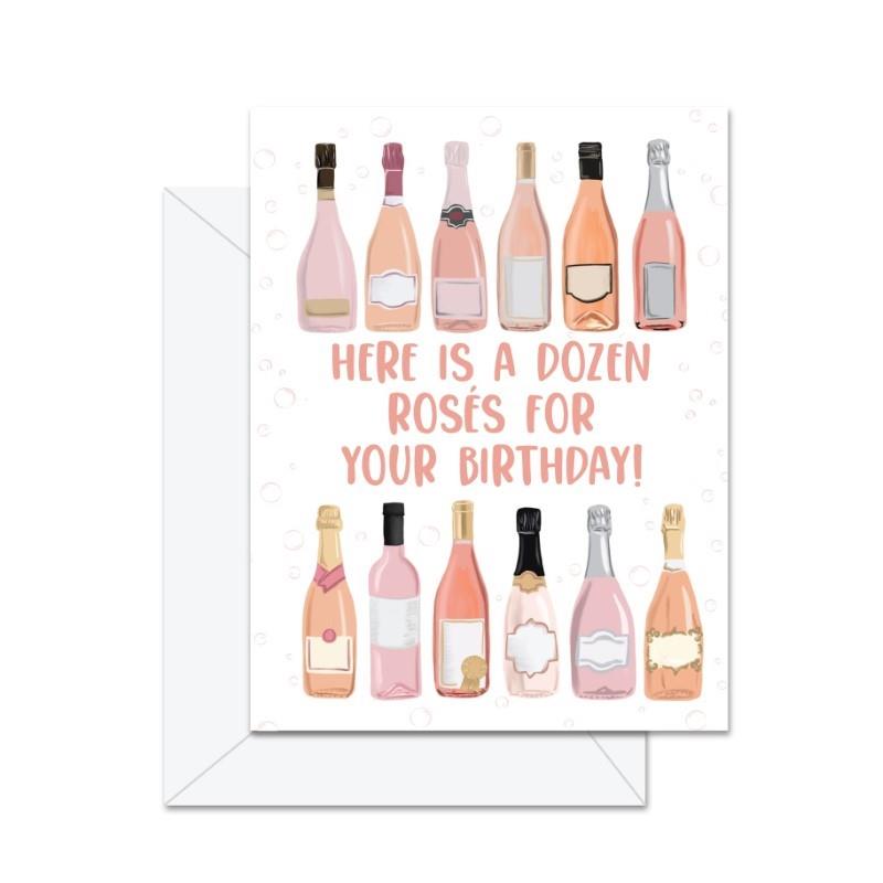 A Dozen Rosés Birthday Card