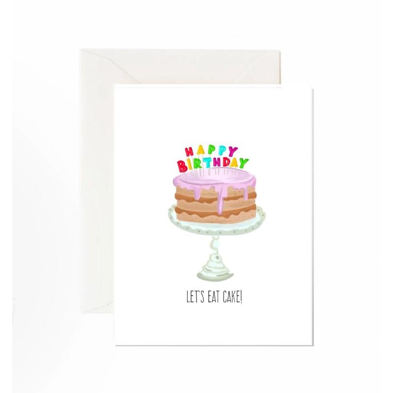 Let's Eat Cake Birthday Card