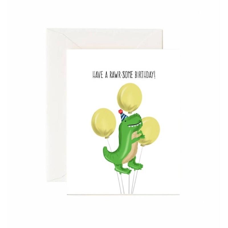 Rawr-Some Dinosaur Birthday Card