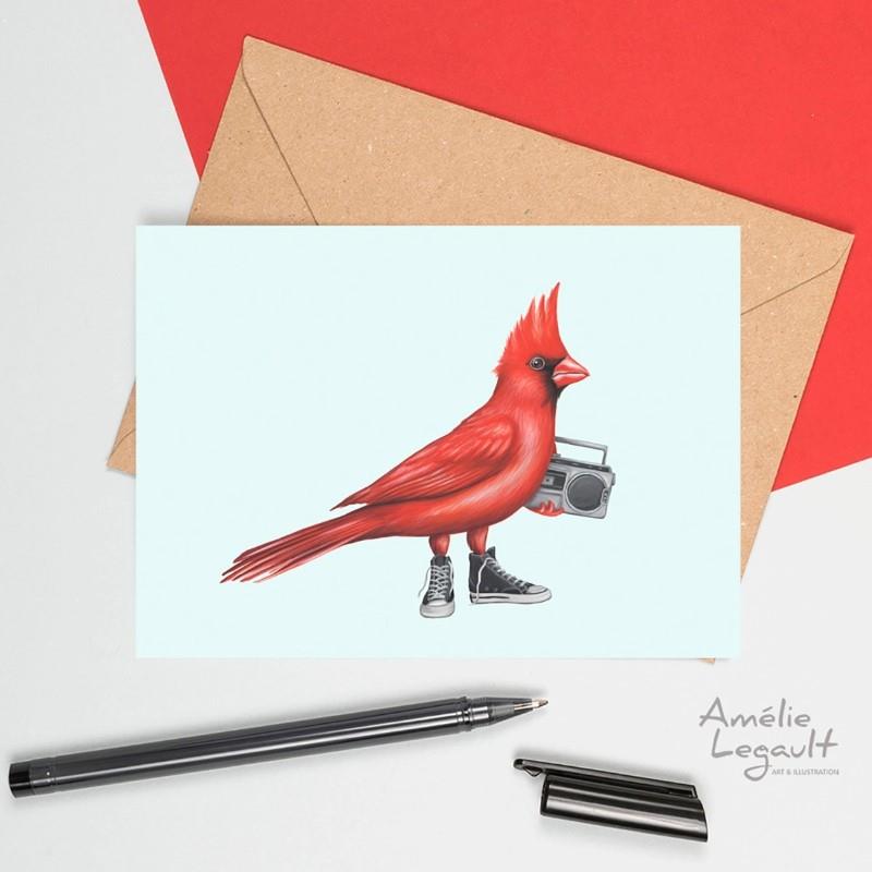 Cardinal Shoes Greeting Card