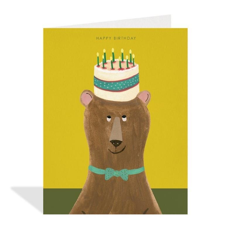 Cake Bear Birthday Card