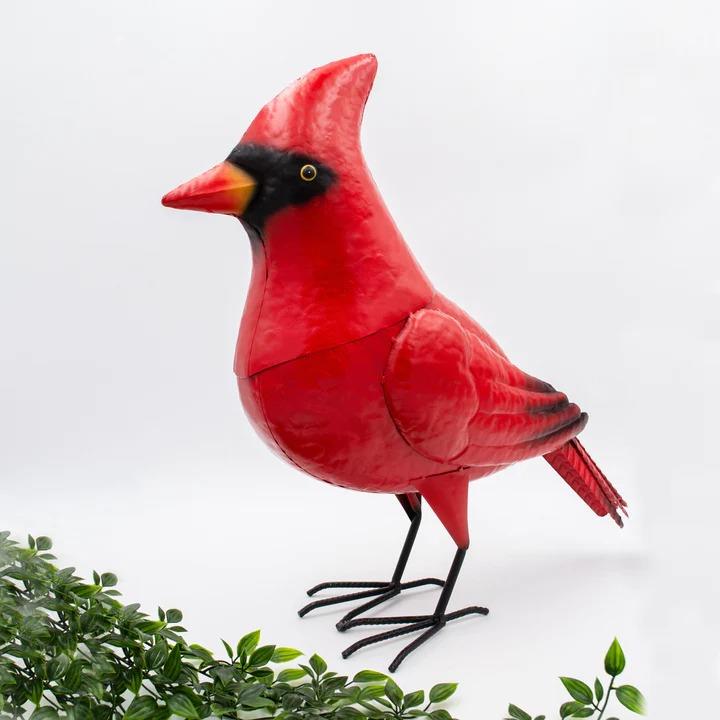 Oversized Cardinal Lawn Ornament/Garden Statue - Moss Danforth