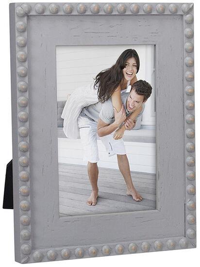Gray Bead Picture Frame
