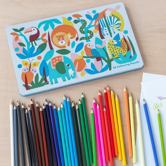Wild Wonder Coloured Pencils, Set of 36