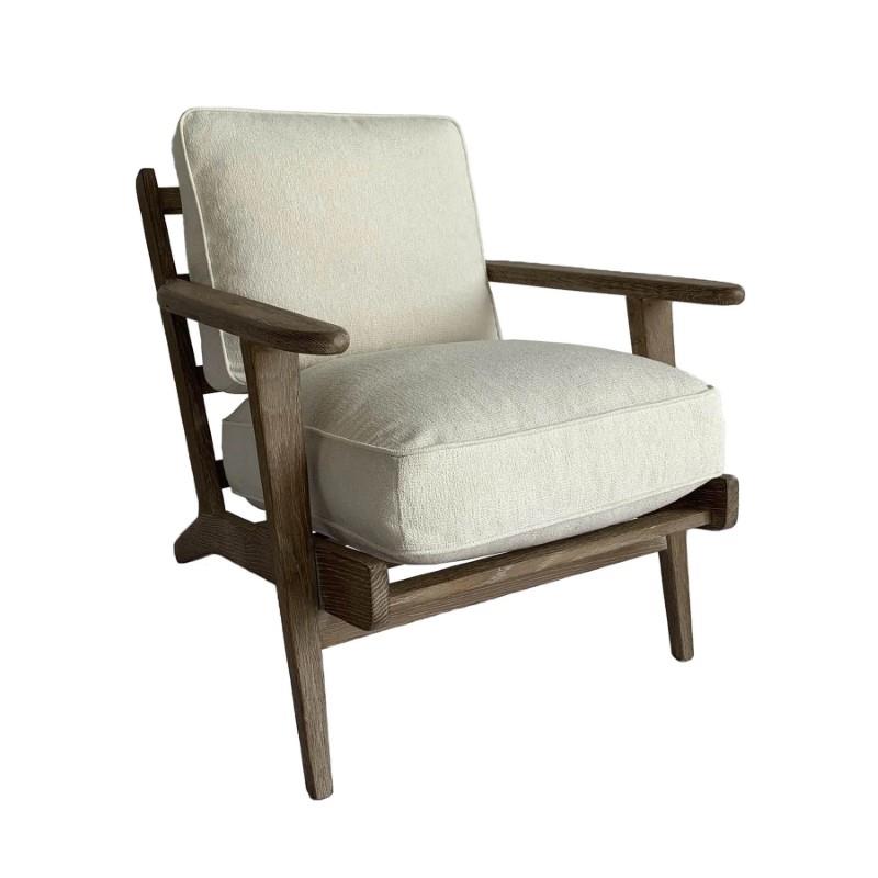 L.H. Imports Yale Arm Chair - Performance White