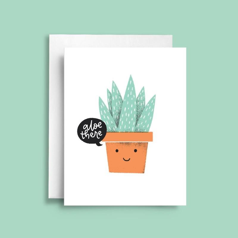 Aloe There Greeting Card