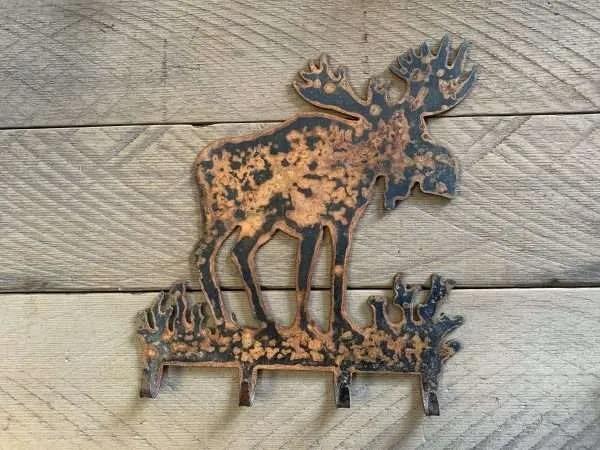 Rusted Metal Moose Hook